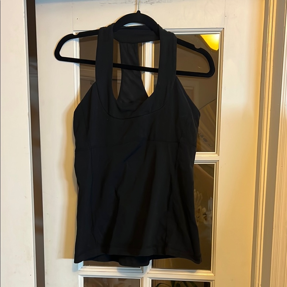 Lululemon Black Athletic Tank Top est sz 12